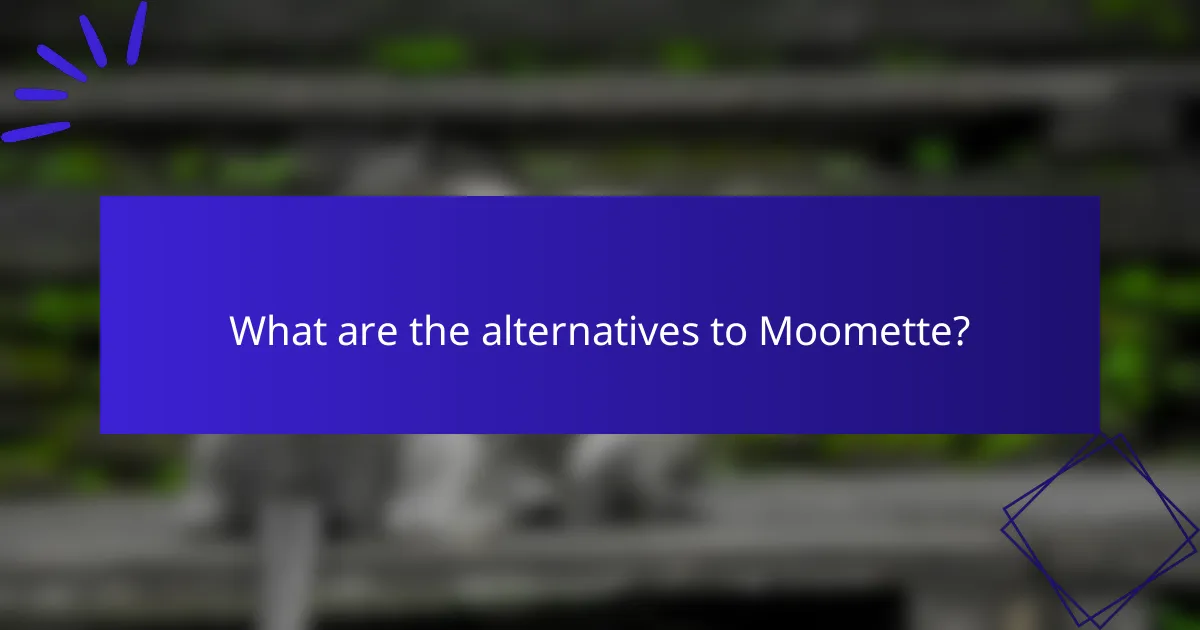 What are the alternatives to Moomette?