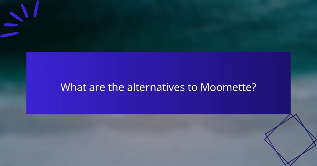 What are the alternatives to Moomette?